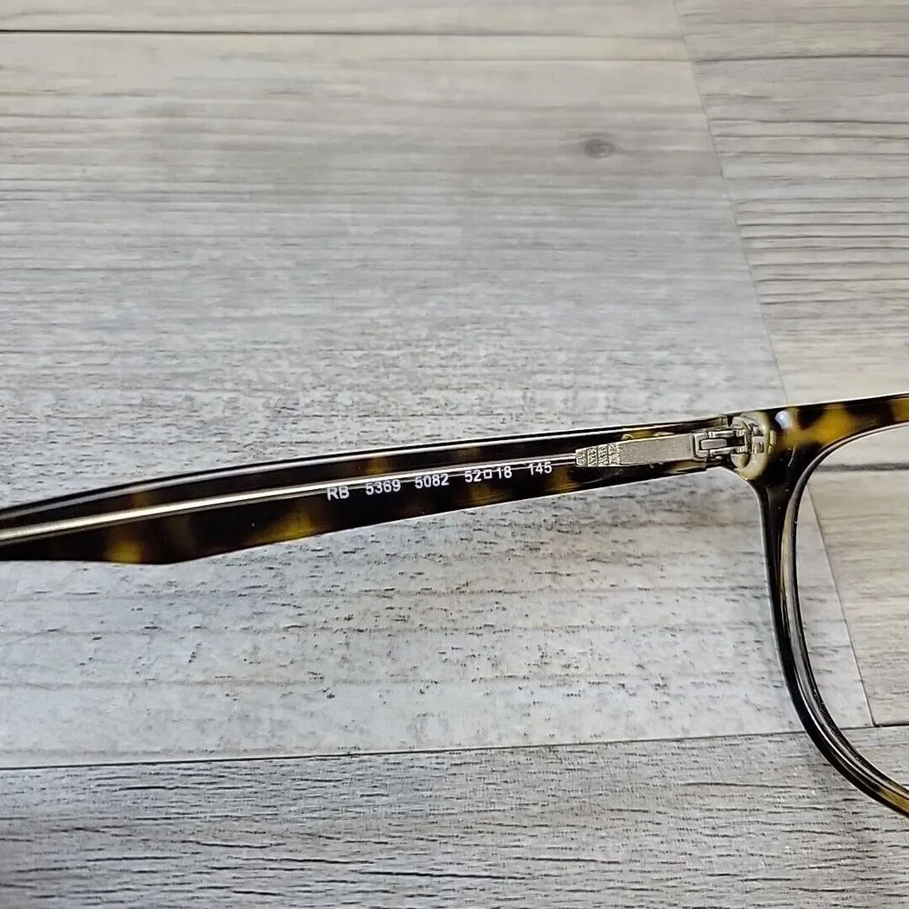 Ray-Ban RB5369 5082 Eyeglasses Tortoise Flex Hinge 52-18-145 Used FRAMES ONLY‎